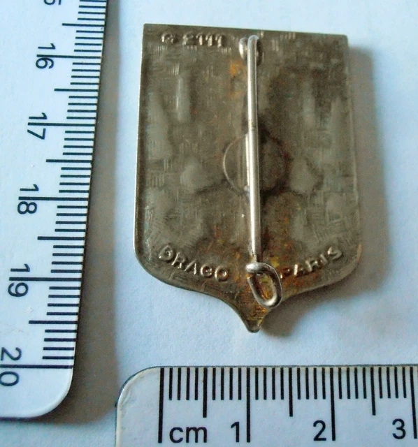 Lot De 2 Pin's Epingle Broche Fleur De Lys Laiton Argenté