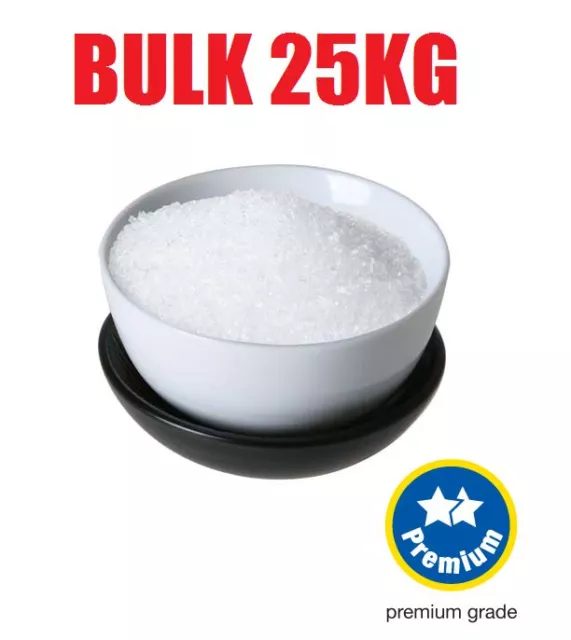 EPSOM SALTS ~ Bulk 25Kg ~ Highest Bath Pharmaceutical Grade ~ Bath / Fertiliser