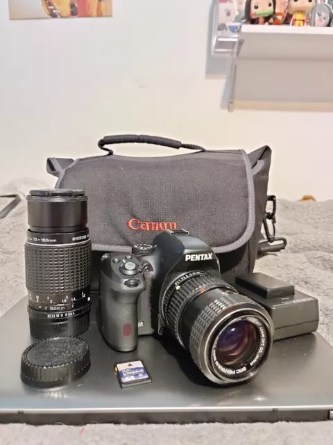 Pentax K-500 16.3MP Digital SLR Camera Shutter 2,326. 4 Lenses. Read Description