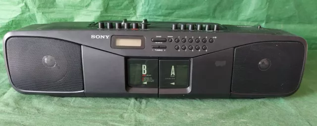 Stereo Sony Cfs-W504L Double Cassette Recorder Portable Radio Portatile Vintage