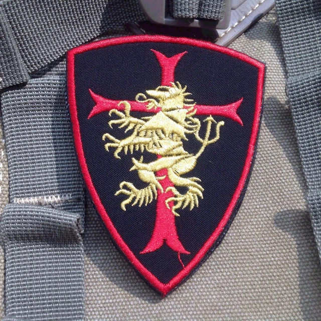 USA NAVY SEAL 6 Devgru Lion Cross Crusader Tactical Hook Loop Patch - Foto 9