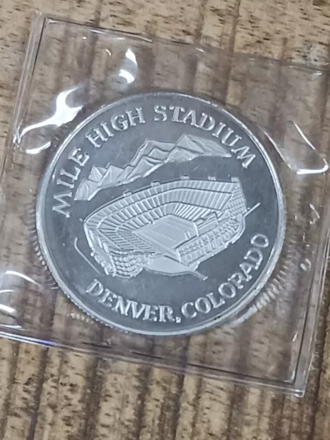 1989 Afc Western Division Champions Denver Broncos 1 Oz Silver .999 Serial #0298