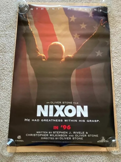 NIXON (1995) D/S 27x40" Original MOVIE POSTER ANTHONY HOPKINS Oliver Stone