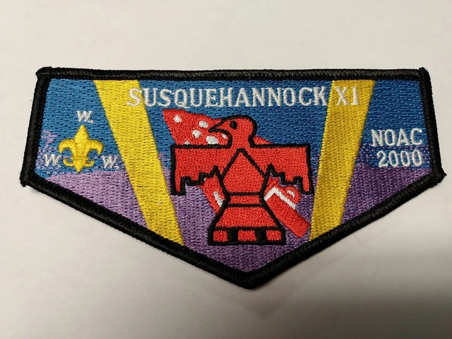 Boy Scout OA Susquehannock Lodge XI 11 2000 Noac Dead Merged Lodge Flap Patch