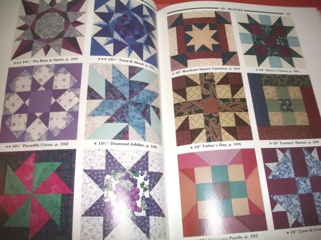 The Block Book by Judy Martin (1998, Paperback) Quilt pattern book 3