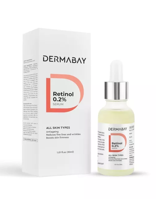 Suero facial Dermabay Retinol 0,2% | Antienvejecimiento, mejora la textura...