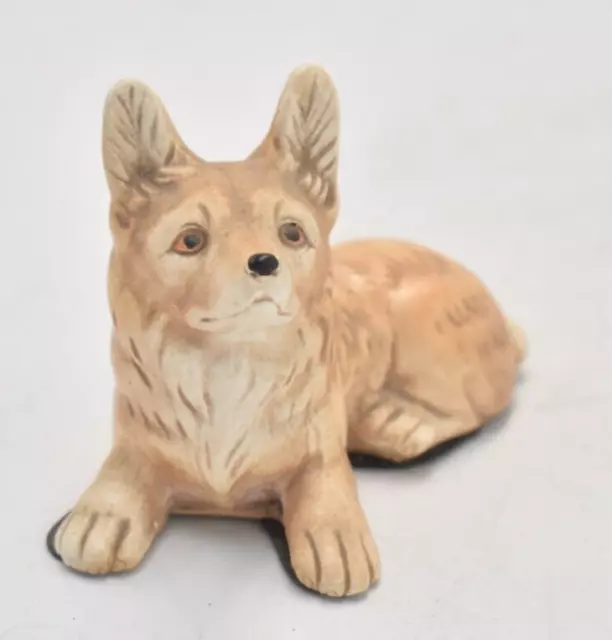 Vintage Corgi Dog Figurine Statue Ornament