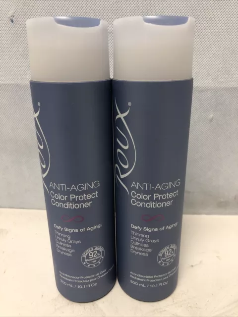 Roux Anti-Aging Color Protect Conditioner for Color Treated Hair Lot Of 2 10.1oz