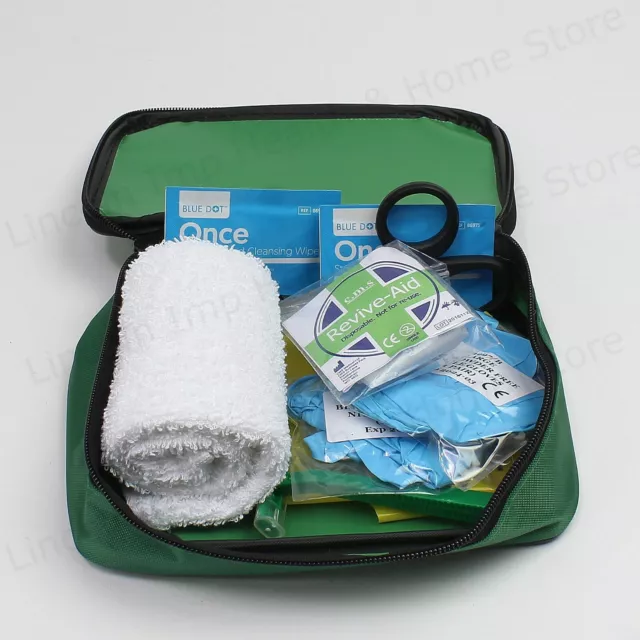 AED (Defib) Prep Kit. Wash Cloth Scissors Razor & Resus in First Aid Bag 2