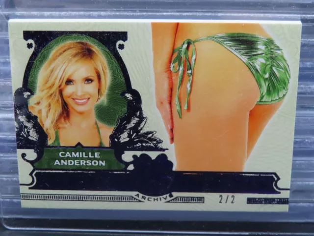 2022 Benchwarmer Camille Anderson Purple Emerald Archive Green Backs #2/2