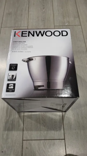 Bol Pour Robot Kenwood Aw36386B 6,7 Litres Inox Avec Poignées