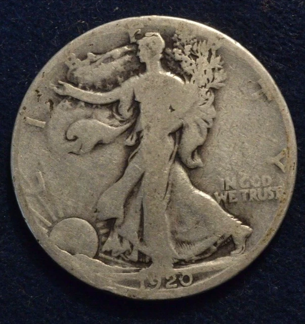 1920 S U.S Silver Walking Liberty Half Dollar