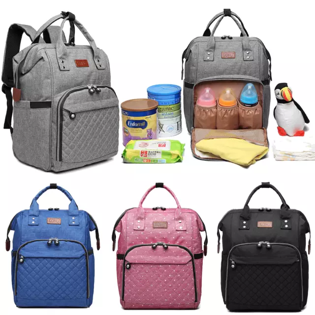 Baby Diaper Nappy Mummy Changing bag Backpack Set Multi-Function Hospital Bag🧸