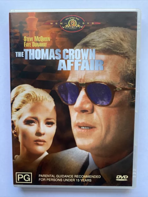 DVD - THE THOMAS CROWN AFFAIR (1968) Region 4 - Steve McQueen - Faye Dunaway