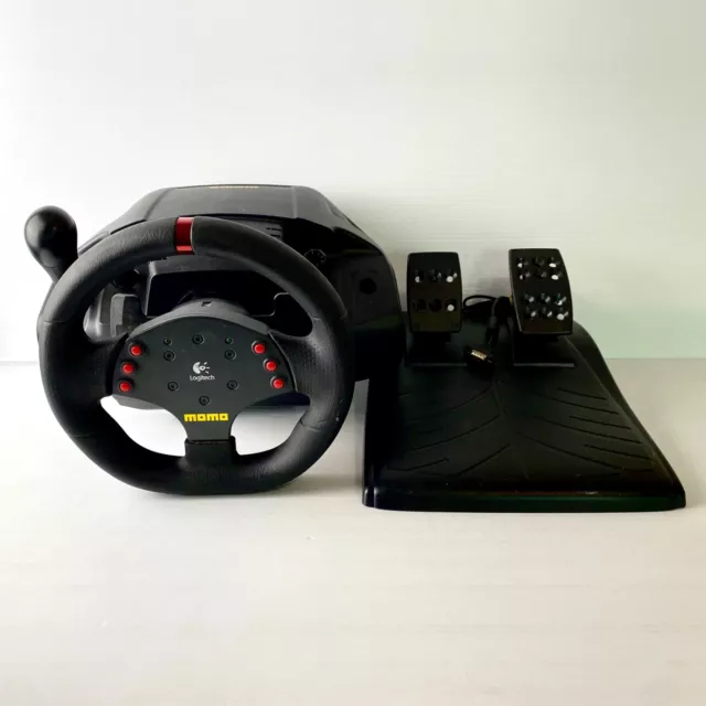 Logitech Momo Driving Force Steering Wheel + Pedals - No Power Supply - PC