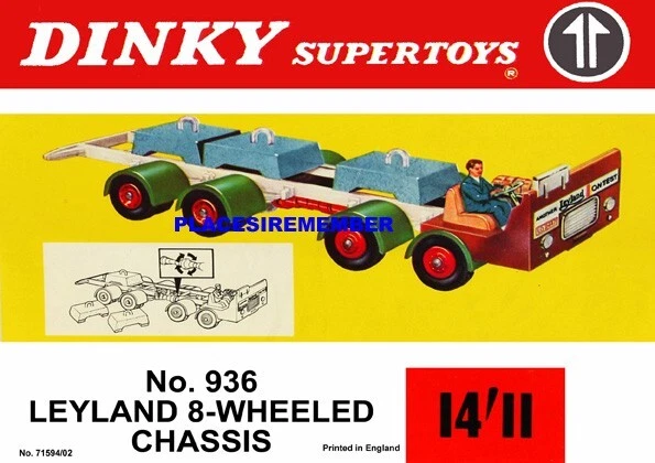 ミニカー DINKY No.936 LEYLAND CHASSIS ミニカー DINKY No.936 LEYLAND CHASSIS Dinky #936 Leyland 8