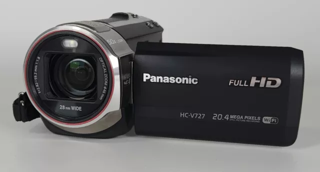 Panasonic HC-V727 Full HD Camcorder 20.4 MegaPixel- 50x i.zoom Video [NEUWERTIG]