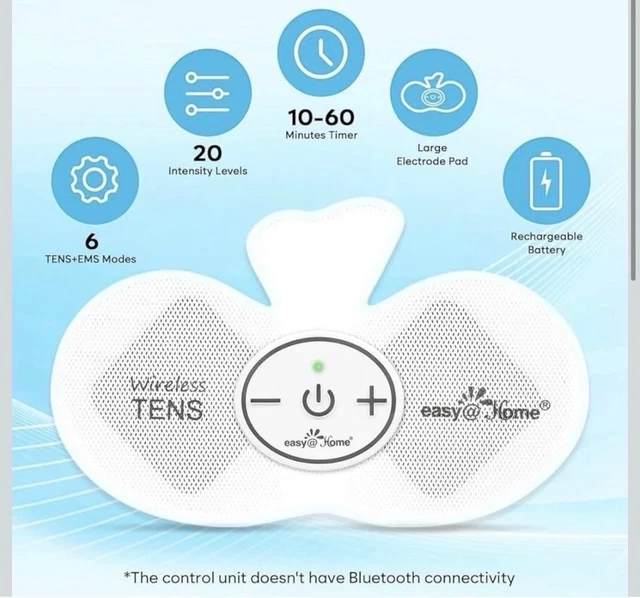 WIRELESS COMPACT TENS Unit Ems Muscle Stimulator Pain Management Small ...