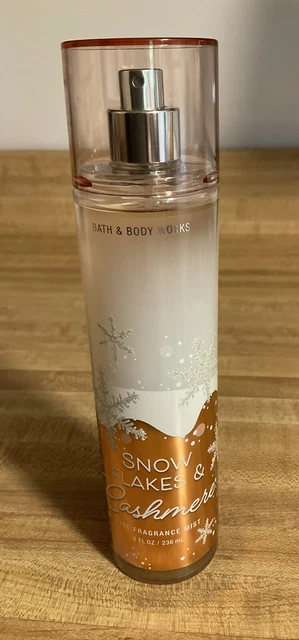 Bath & Body Works Snow Flakes & Cashmere Fragrance Body Mist Spray 8 Fl Oz