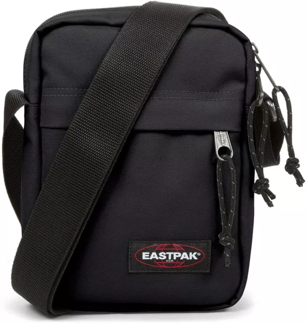 Sacoche Eastpak Sac Bandoulière Pochette Homme Adulte Sangle Ajustable Noir Neuf