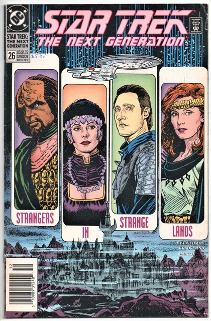 Star Trek The Next Generation #26. Friedman / Krause. Newsstand Dc 1991. 6/6.5