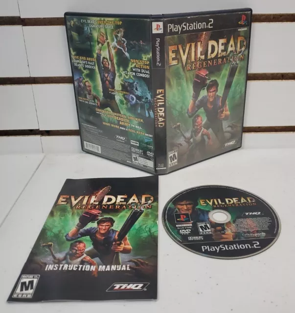 Evil Dead Regeneration PS2 PlayStation 2 CIB Complete Manual Game Excellent