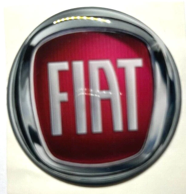 Adesivo 3D Logo Fiat Anteriore E Posteriore Per Fiat 500 - Design Tridimensionale E Flessibile, Colore Rosso - Foto 10