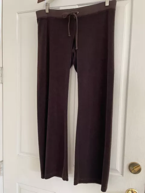 Juicy Couture Brown  Poly-Cotton Blend Sweat Straight Pants Medium