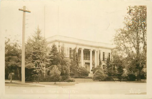 Postcard RPPC Washington Shelton Mark Reed Home 1935 23-8701