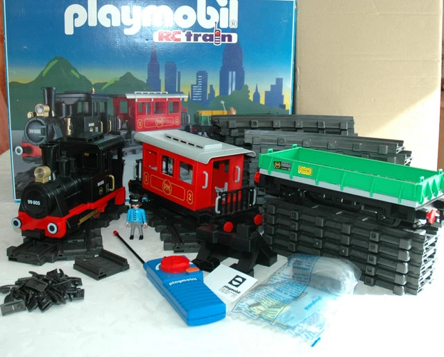 PLAYMOBIL 4017 EISENBAHN Zugset rc train Nostalgie mit neuem