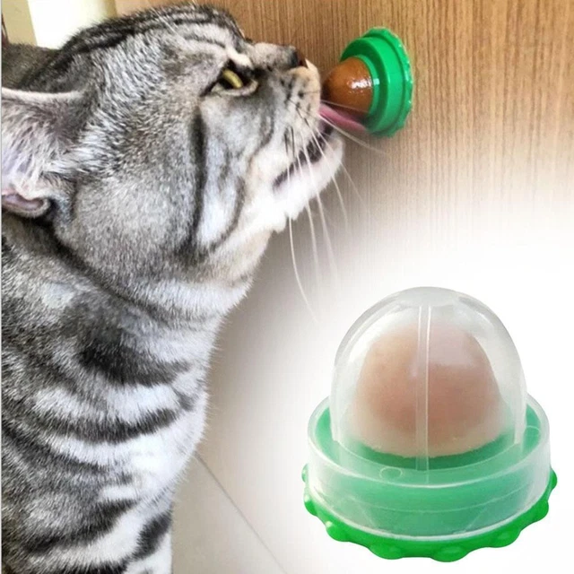 Snacks saludables para gatos hierba gatera azúcar caramelo lamer nutrición juguete bola energía hogar nuevo