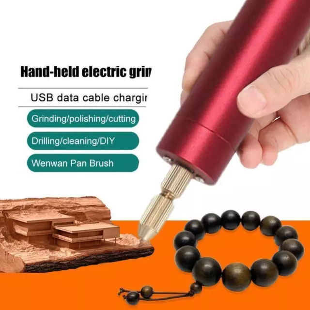 Mini Electric Hand Drill USB Hole Punch DIY Small Jewelry Portable Grinding  Tool
