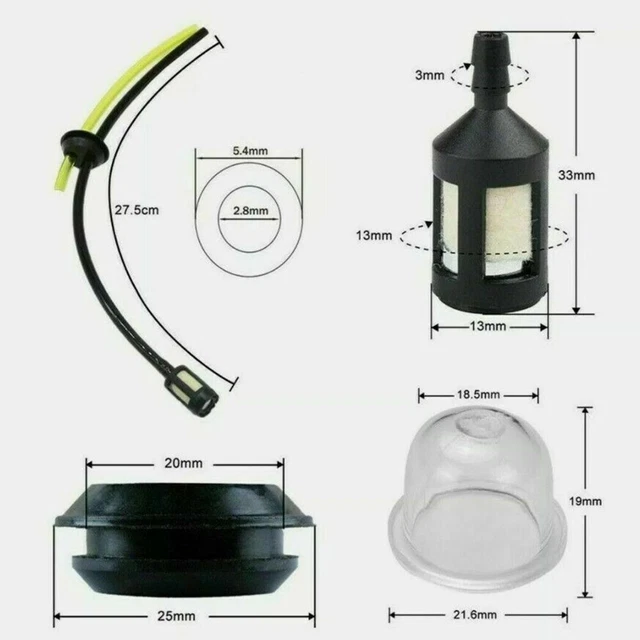 Réservoir Carburant Remplacement Pour Tondeuse Stihl - Compatible FS38, FS45, FS46, FS55, KM55 - Matériau PC Résistant