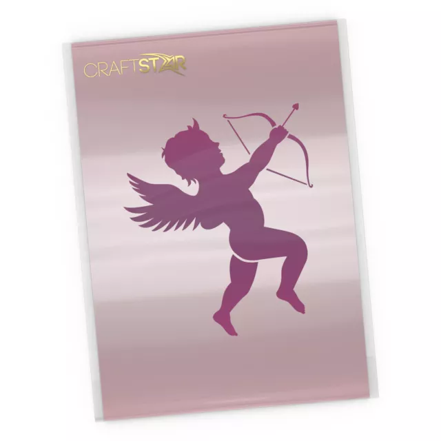 Cupid Stencil - Reusable Craft / Airbrush Cupid Template