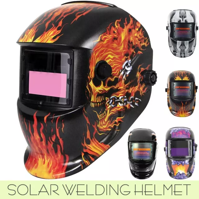 Auto Darkening Solar Welding Helmet Mask Arc Tig Mig Skull Welder Machine