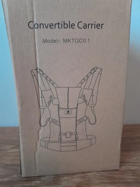 Meinkind Convertible Baby Carrier Gray Model MKTGC01 Open Box