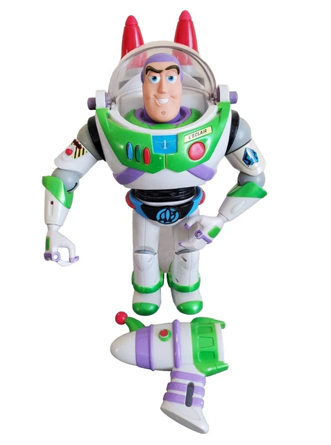 TOY STORY DISNEY PIXAR ROBOT BUZZ L'ECLAIR Sonore Lumineux Parle 30cm ...
