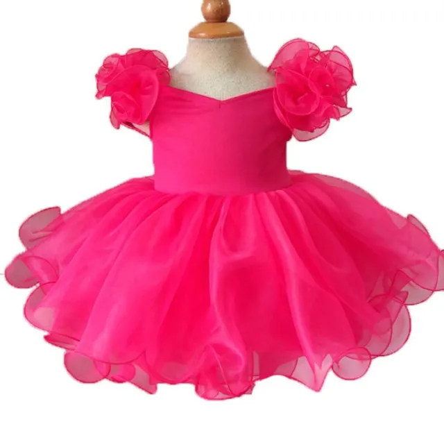 YEB053C Infant Toddler Baby Newborn Little Girl' Pageant dress  size 18-24months