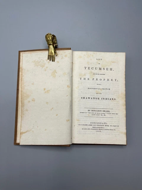Rare 1855 Book On Shawnee Indians - No Reserve!