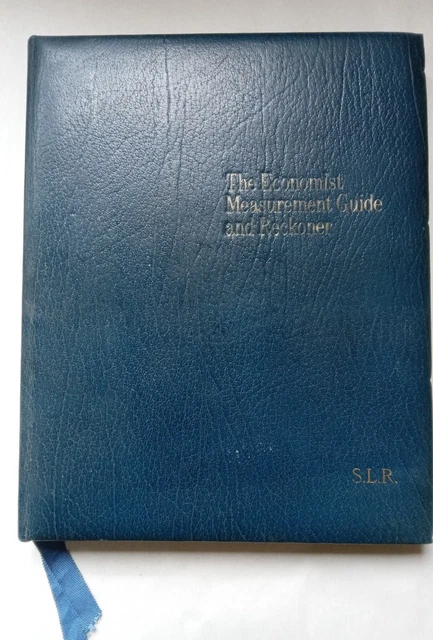 THE ECONOMIST MEASUREMENT Guide and Reckoner 1975 Bound with gold edge ...