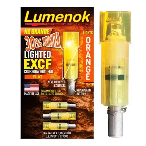 Burt Coyote EXCF3 Lumenok Flat Orange HD Lighted Arrow Nock