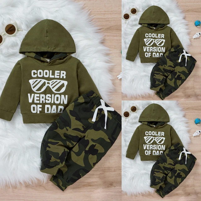 Newborn Baby Boys Tracksuit Hooded Sweatshirt Tops Pants Outfits Clothes Set 5