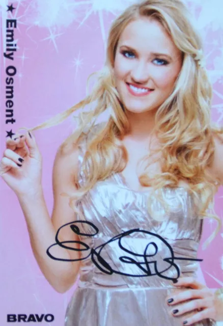 EMILY OSMENT - Autogrammkarte - Signed Autograph Autogramm Clippings Sammlung