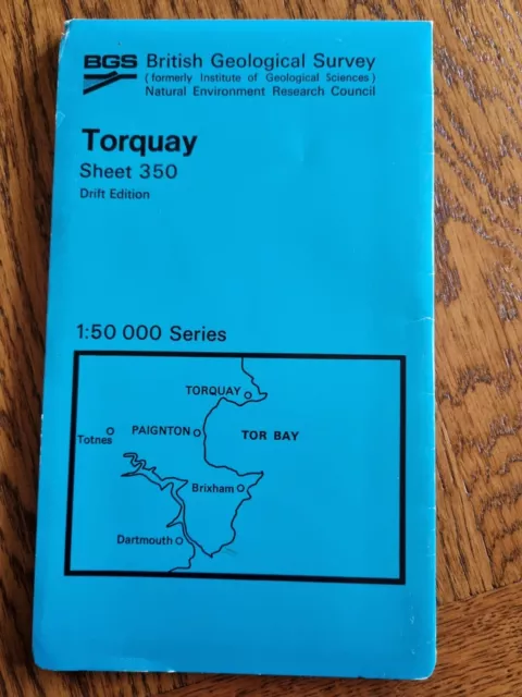 British Geological Survey Map Torquay Sheet 350 Drift Edition 