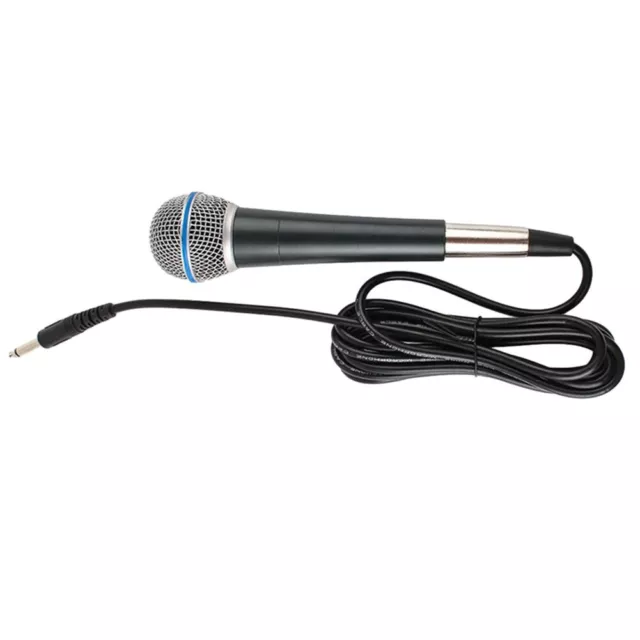 Microphone musique dynamique argent pour karaoké portable professionnel filaire