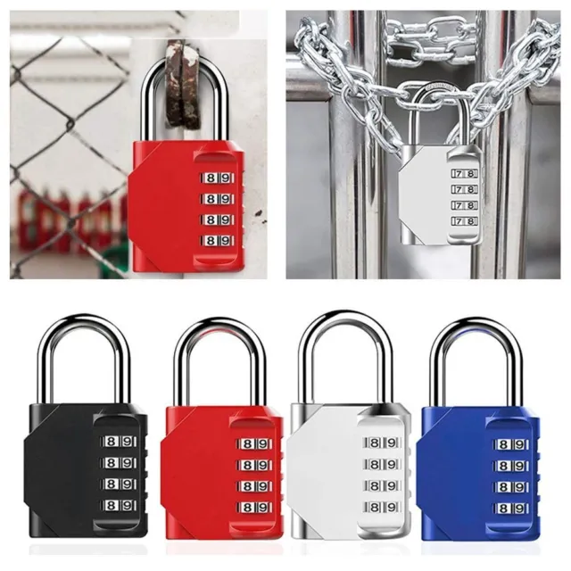 Anti-theft 4 Digit Combination Padlock Package Cabinet Locker  Window