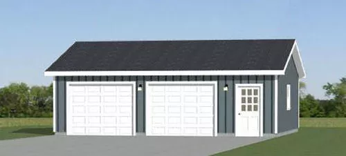 30x26 2-Car Garage -- 780 sqft -- PDF Floor Plan -- Model 1A