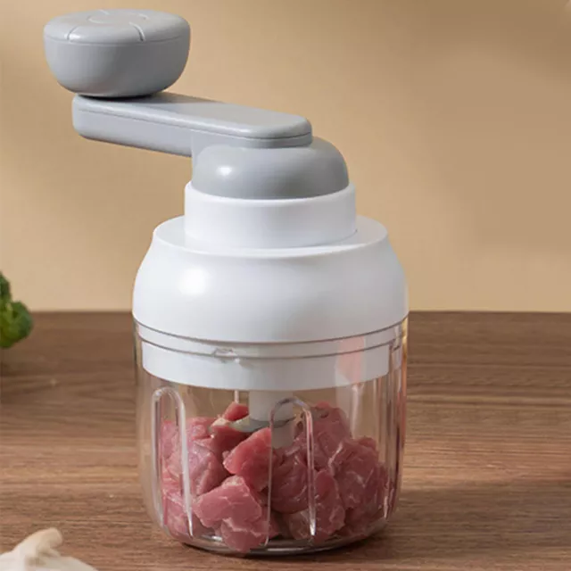 Manual Food Processor Cordless Vegetable Chopper With Hand Crank Garlic Chopper 2