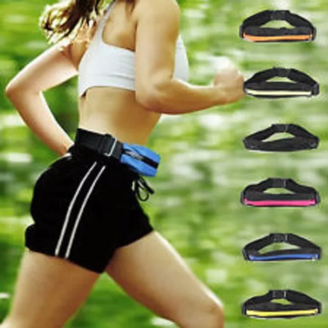 Mini Riñonera Elastica Cinturon Impermeable Deporte Running Fitness Atletismo