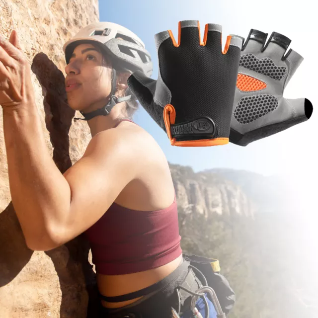 New Cycling Gloves Bike Half Finger Gel Padded Fingerless Outdoor Bike Mitts AU